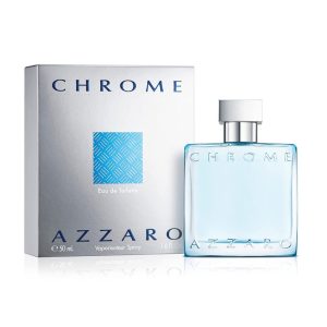 Azzaro Chrome Eau de Toilette - Fresh Aquatic Mens Cologne-Citrus, Woody, Musky Fragrance