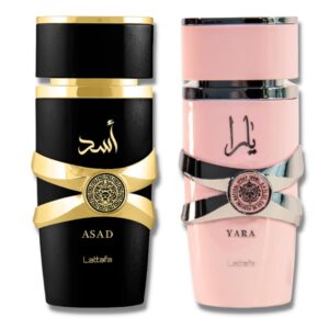 Lattafa Asad and Yara Eau de Parfum Gift Set for Women