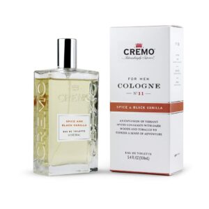 Spice & Black Vanilla Cologne by Cremo for Men - A Bold, Warm, and Inviting Fragrance Experience