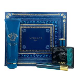 Versace Eros by Versace for Men - 3 Pc Gift Set