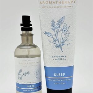 Aromatherapy Lavender Vanilla Sleep 2-Piece Bundle – Pillow & Body Mist