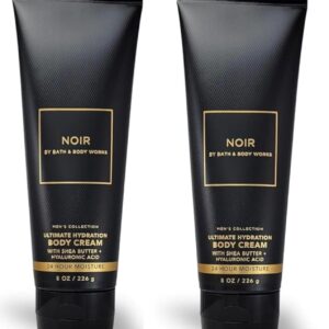 Bath & Body Works Men's Collection Ultimate Hydration Ultra Shea Body Cream 8 Oz 2 Pack (Noir)