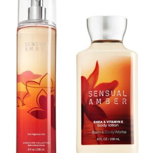 Bath & Body Works Sensual Amber Body Lotion & Mist Set