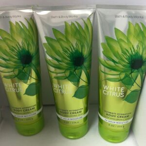 Lot of 3 Bath & Body Works White Citrus 24 Hour Moisture Ultra Shea